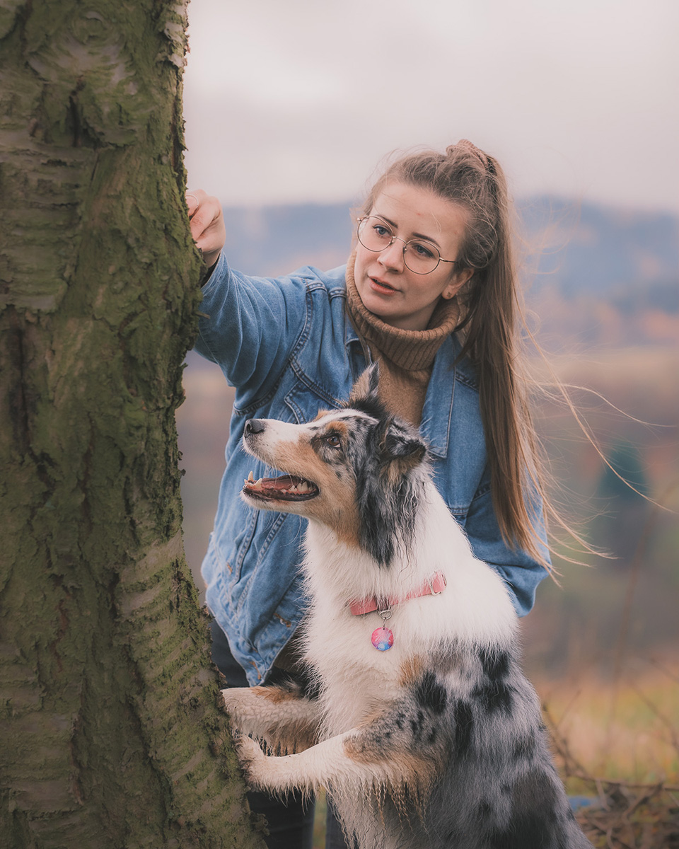 sesja w plenerze z psem