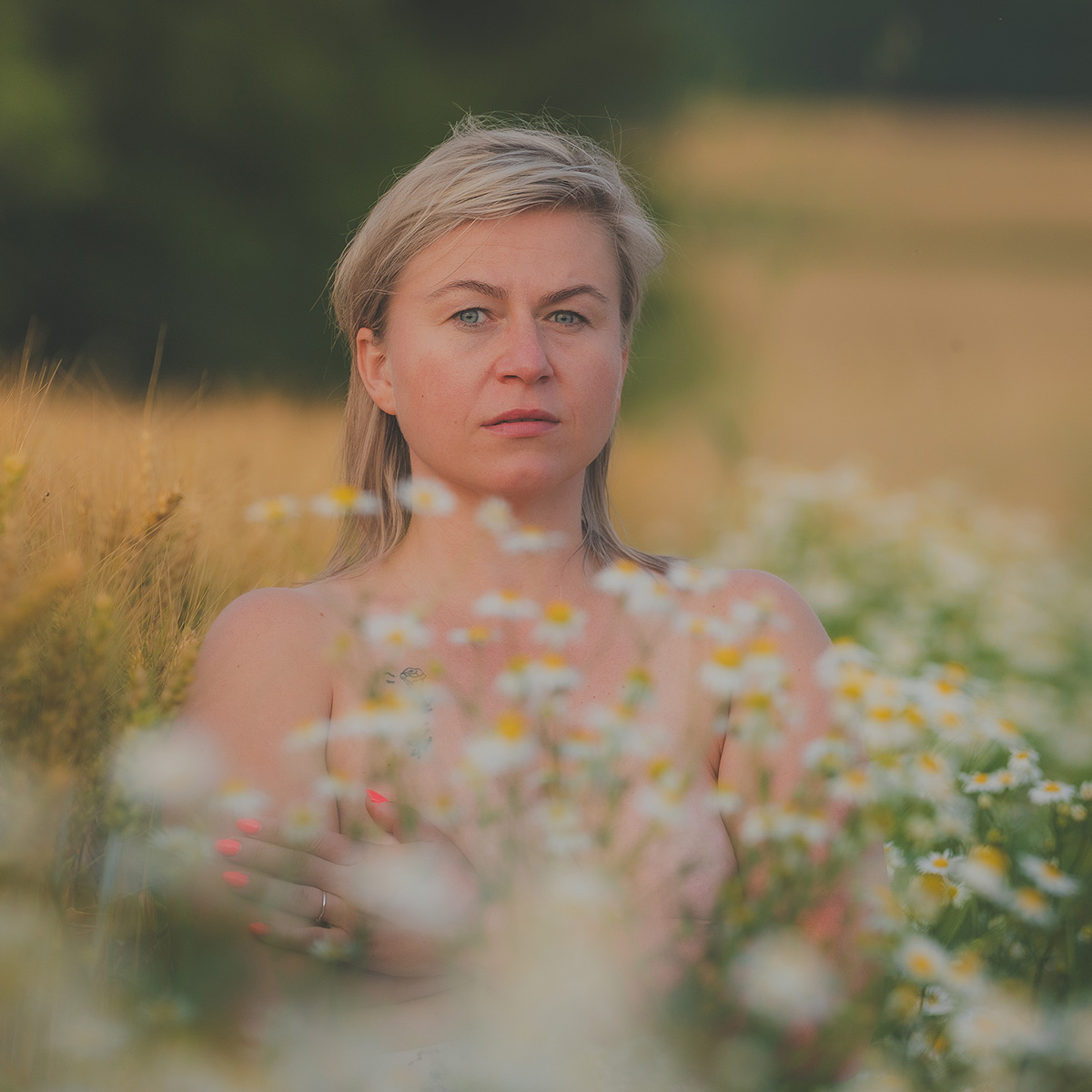 sesja sensualna w zbożu