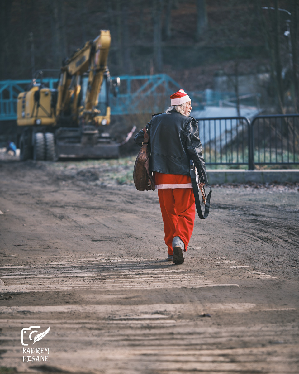 sesja zdjęciowa z koparką