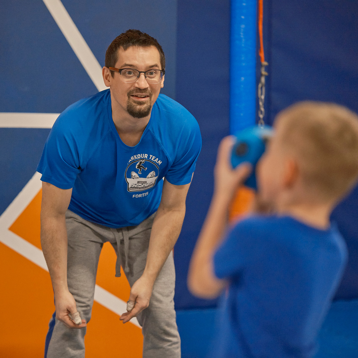 fotografia biznesowa na sali gimnastycznej